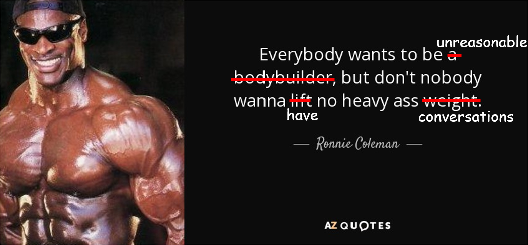 Ronnie Coleman on ambition (probably)